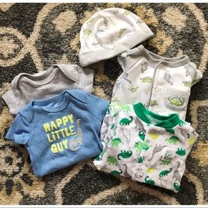 New Born Dinosaur set of 4 onesies 🦕